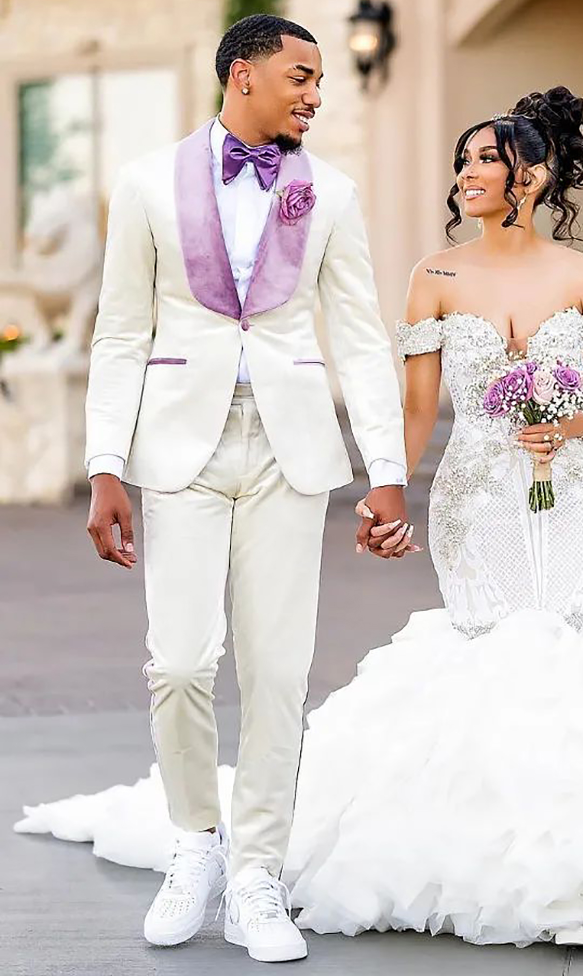 White Men Suit Set 2 Piece Bla - مراجعة Men Formal Wear Purple وسعره