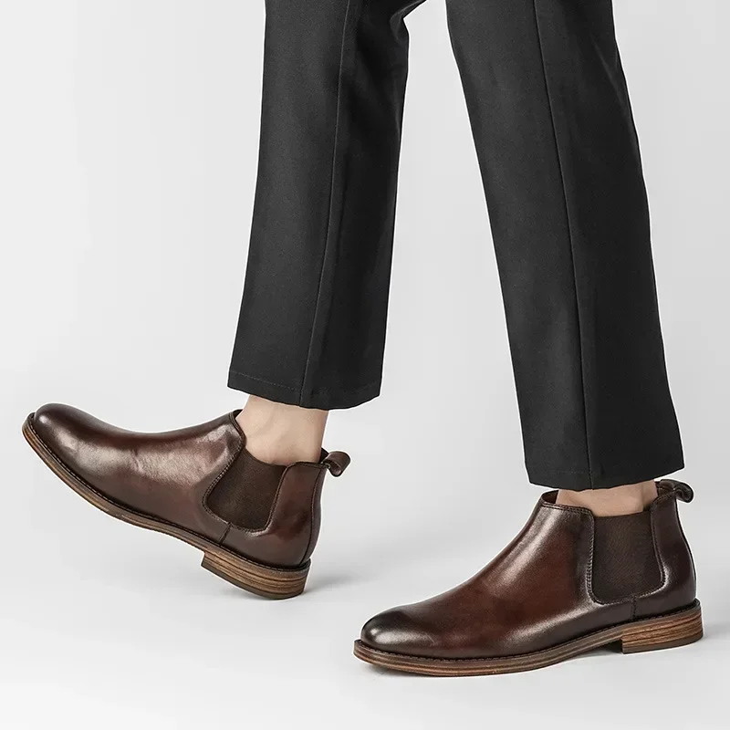 Men's Business Fashion Dress B - مراجعة Men Formal Wear With Boots وسعره