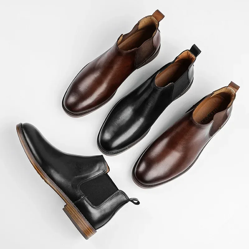 Men's Business Fashion Dress B - مراجعة Men Formal Wear With Boots وسعره