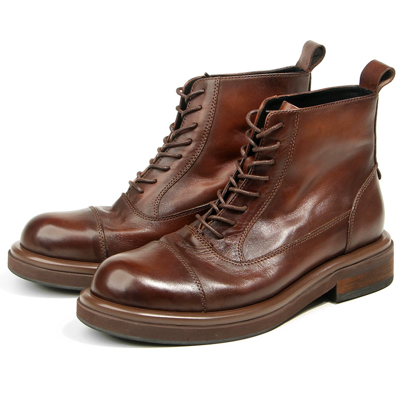 High-Quality Men's Boots Genui - مراجعة Men Formal Wear With Boots وسعره