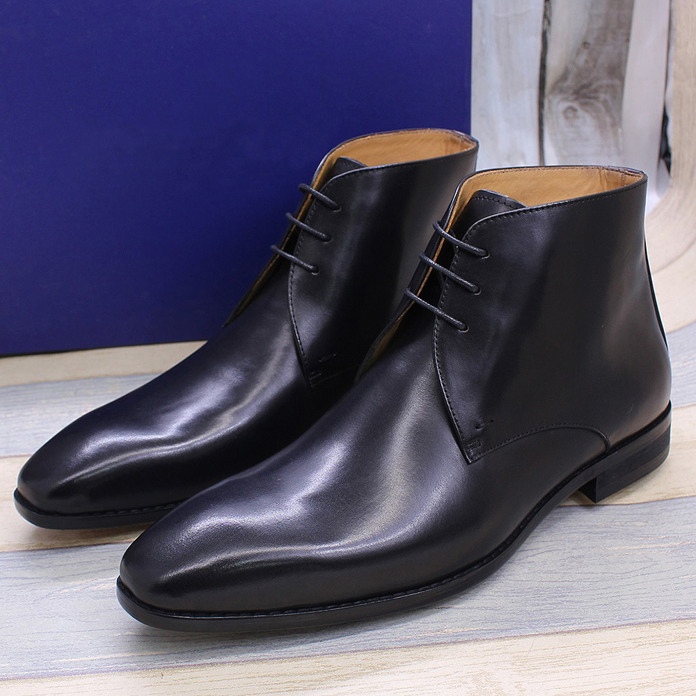New Fashion Handmade Men's Cas - مراجعة Men Formal Wear With Boots وسعره