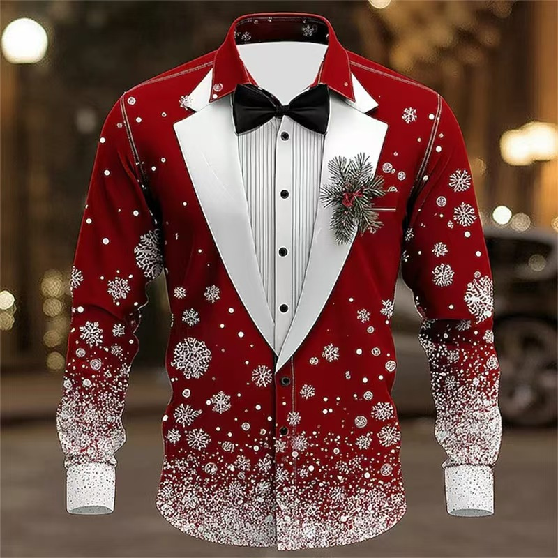 2025 Men's Christmas Snowflake - مراجعة Men'S Formal Wear Attire وسعره
