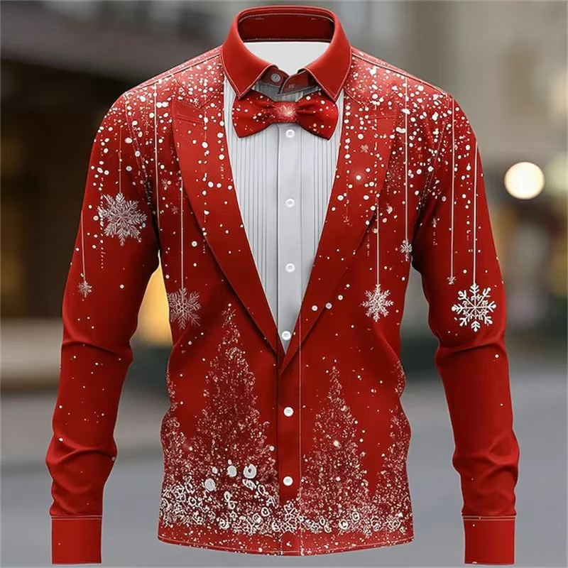 2025 Men's Christmas Snowflake - مراجعة Men'S Formal Wear Attire وسعره