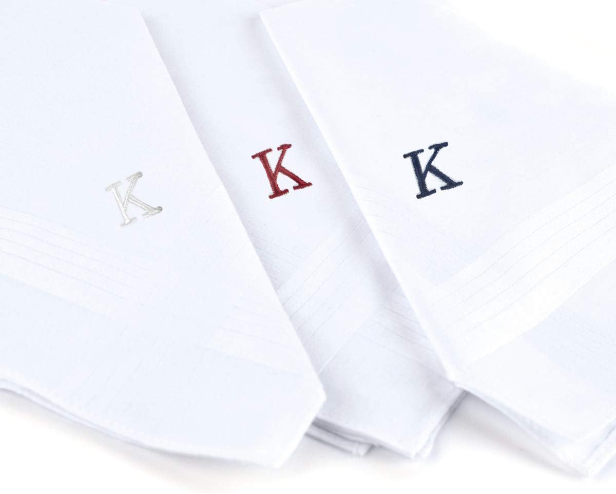 Initial Handkerchief for Men,  - مراجعة Monogrammed Handkerchief وسعره