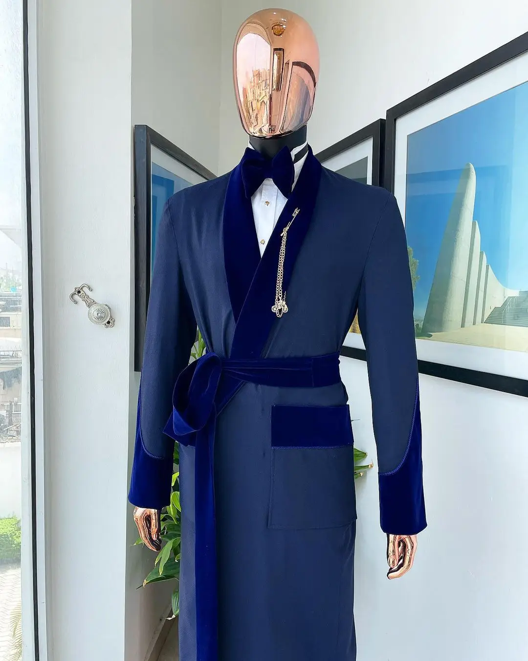 Tailor Made Royal Blue Men Sui - مراجعة Men Formal Wear Wedding وسعره