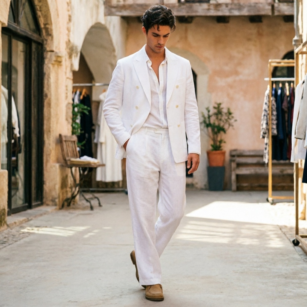 Sage Green Linen Men Suits Rel - مراجعة Men'S Relaxed Formal Wear وسعره