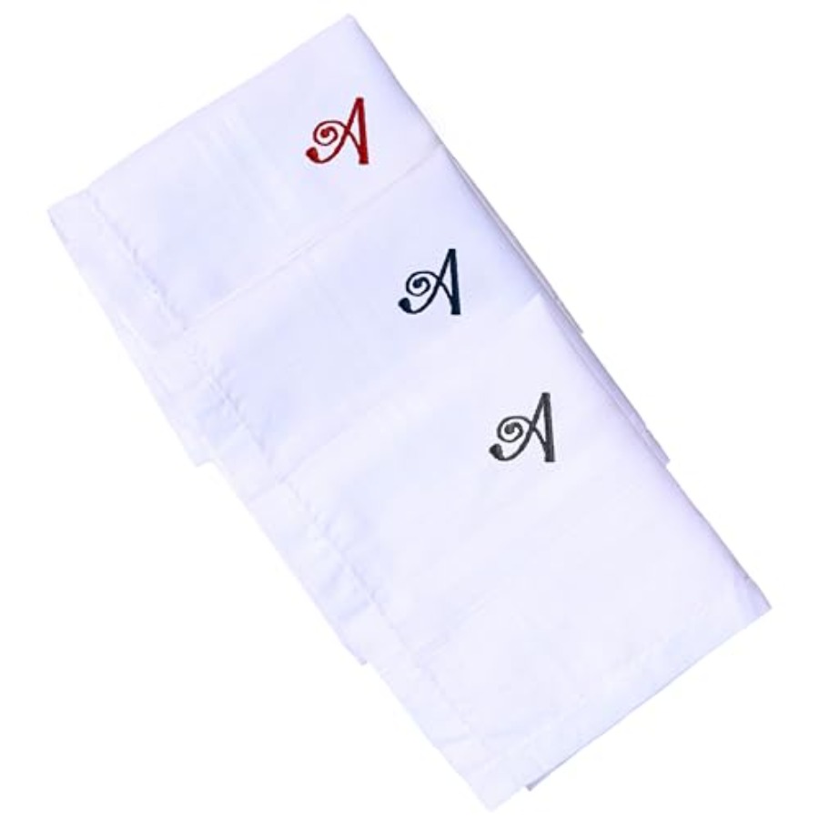 Monogrammed Handkerchief for M - مراجعة Monogrammed Handkerchief وسعره