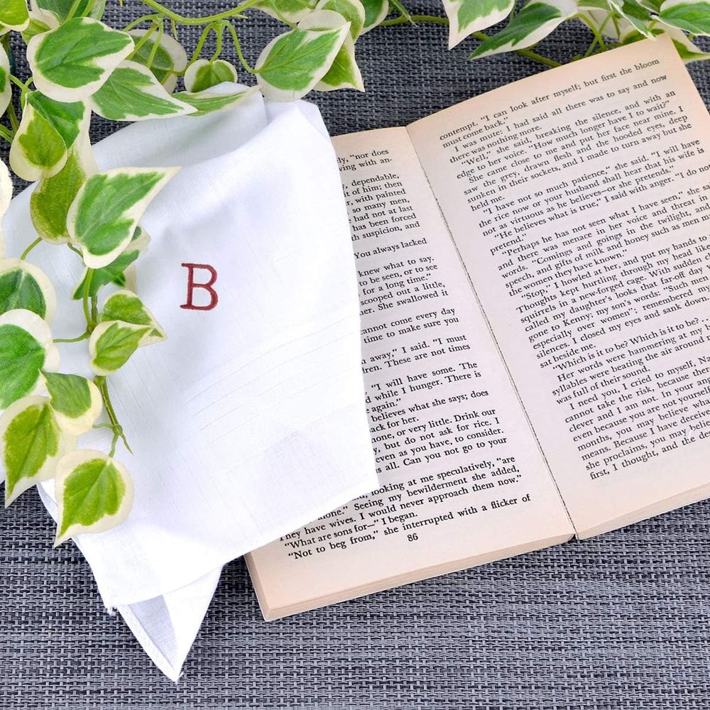 Premium 3-Piece Cotton Handker - مراجعة Monogrammed Handkerchief وسعره