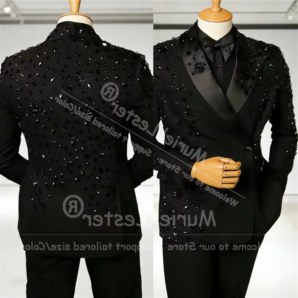 Exclusive Diamond Beaded Suit  - مراجعة Men'S Formal Wear Attire وسعره