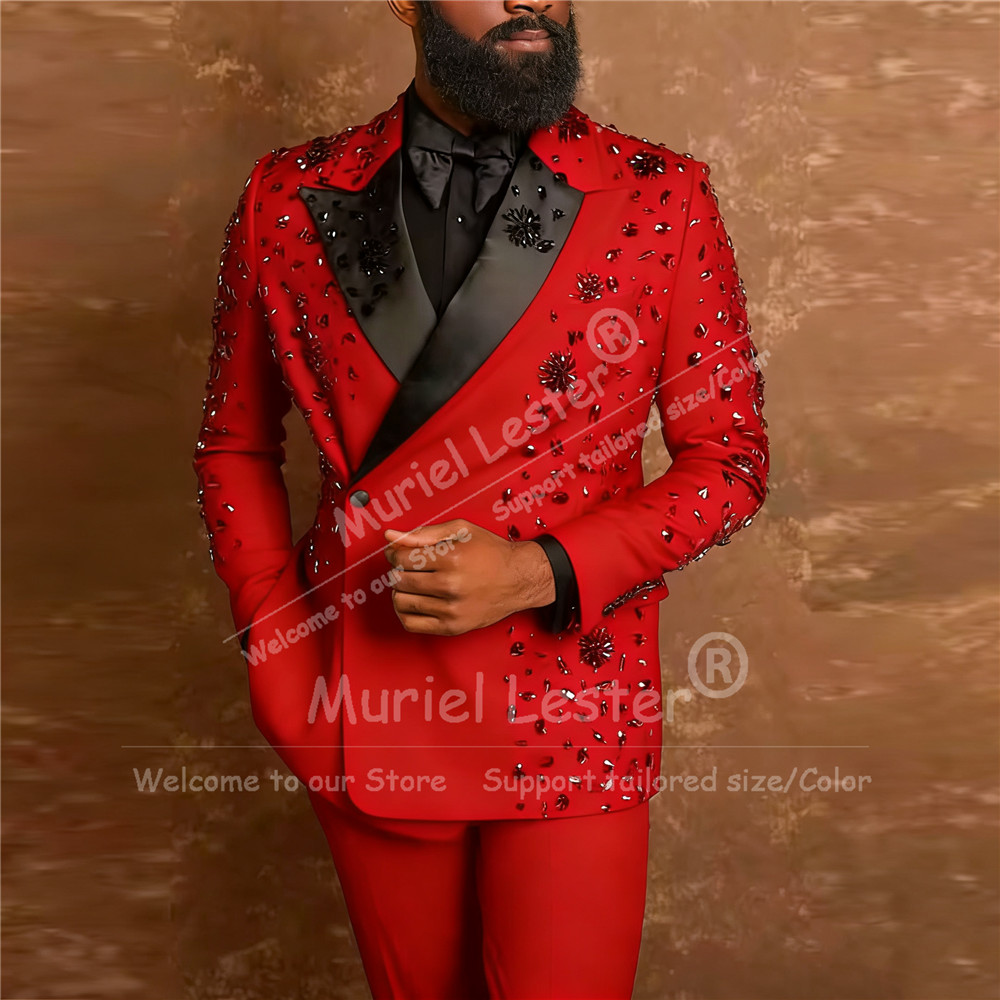Exclusive Diamond Beaded Suit  - مراجعة Men'S Formal Wear Attire وسعره